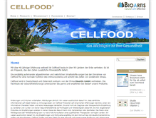 Tablet Screenshot of cellfood.de