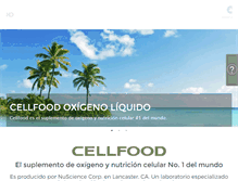 Tablet Screenshot of cellfood.com.mx