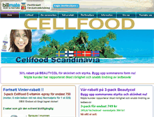 Tablet Screenshot of cellfood.nu